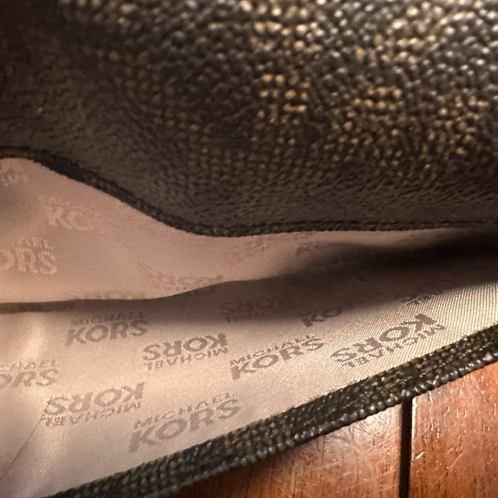 Michael Kors Brown Wallet with Signature Monogram and Silver Hardware - Picture 6 of 9